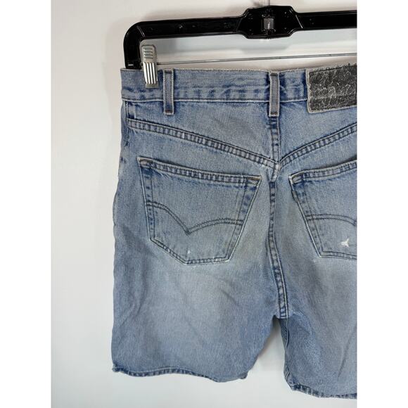 Vintage 90s Levi’s Silvertab Denim Shorts Baggy Distressed Light Wash Size 30 - Picture 16 of 16